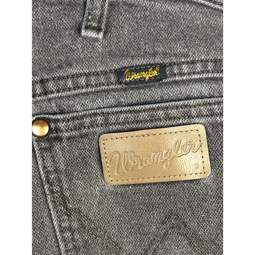 Wrangler Jeans Mens 36x30 Black Cowboy Cut 13MWZ Dark Wash Rodeo Western Y2K - Picture 4 of 6